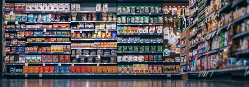 stock in grocery story that contain food additives
