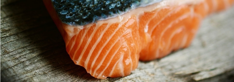 a cut of salmon fillet to prevent eczema flare ups in winter